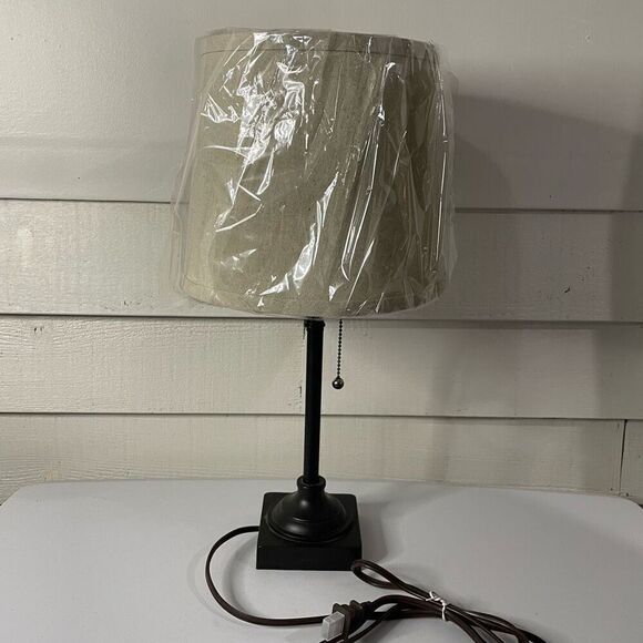 New! Lime light| brown stick| Side table Lamp - Picture 12 of 12